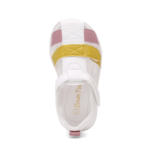 Boys & Girls Closed Toe Sandals - YELLOW PINK - 3